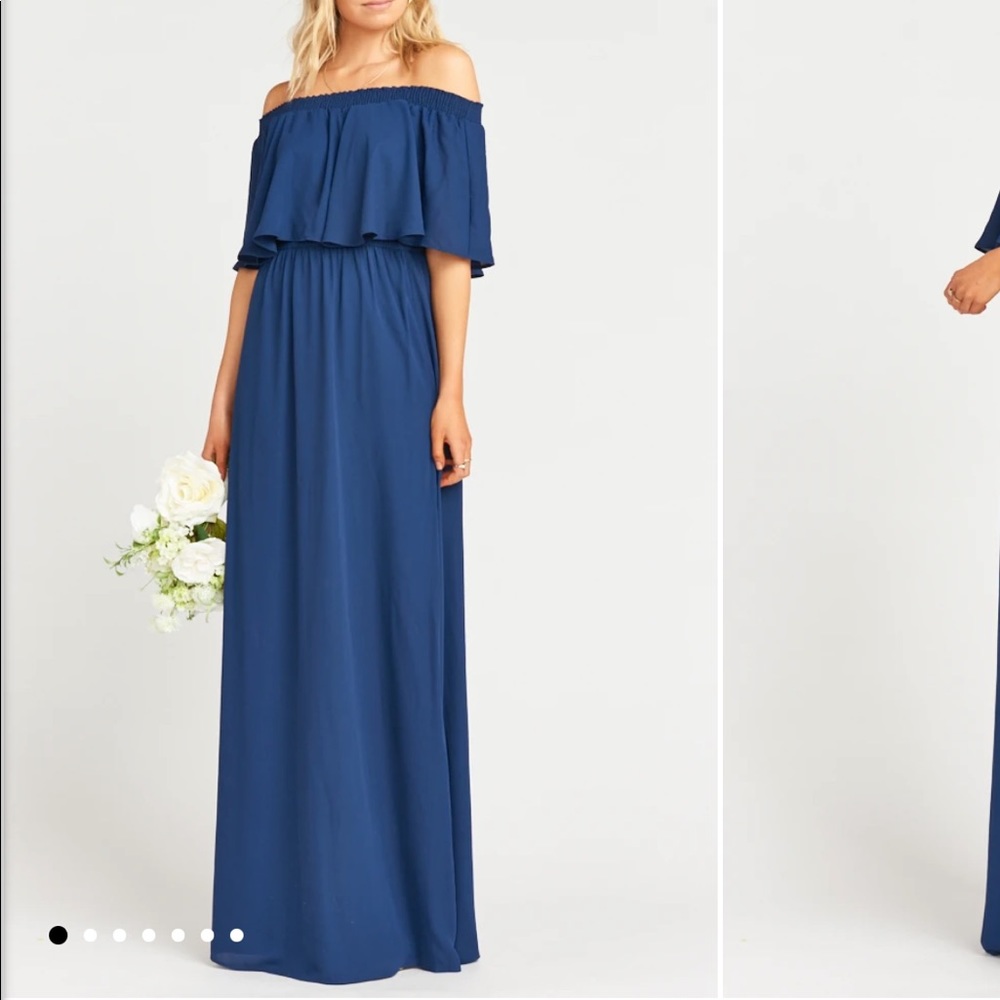 Blue Show Me Your MuMu Hacienda Maxi Dress